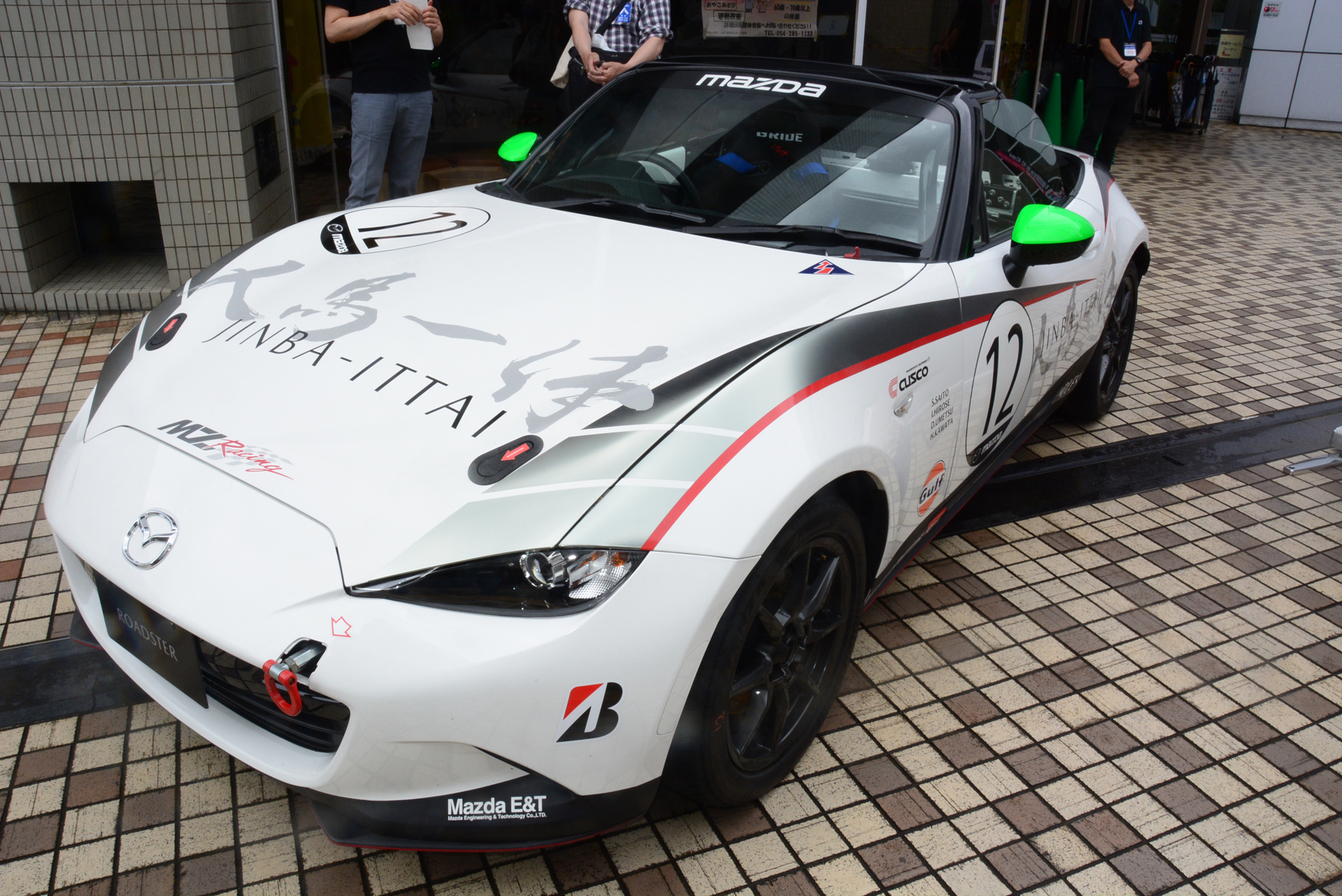 「マツダロードスター」。3月19日に筑波サーキットで開催された「メディア対抗ロードスター4時間耐久レース」に出場した実車