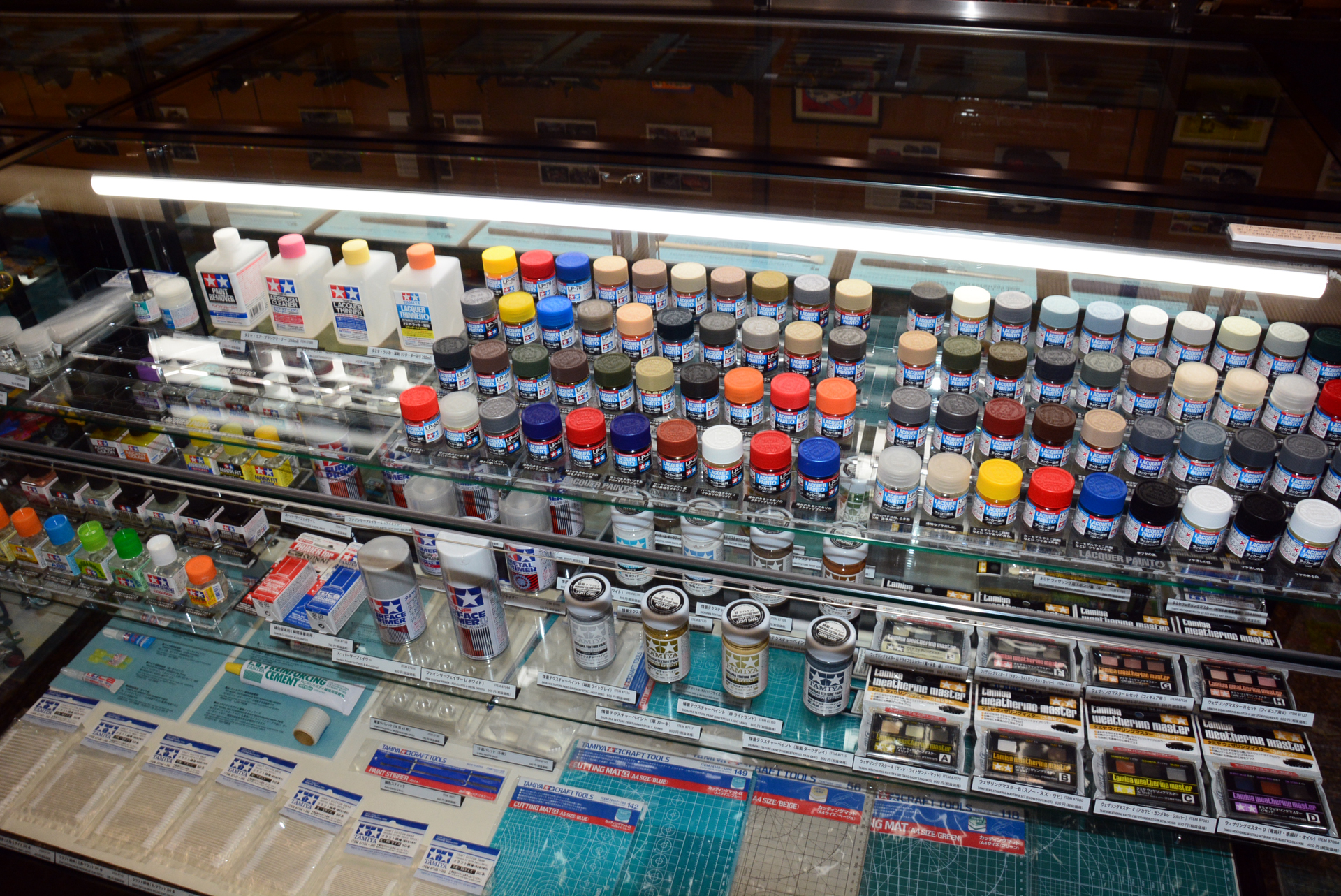 タミヤの塗料は多くのモデラーが使っている