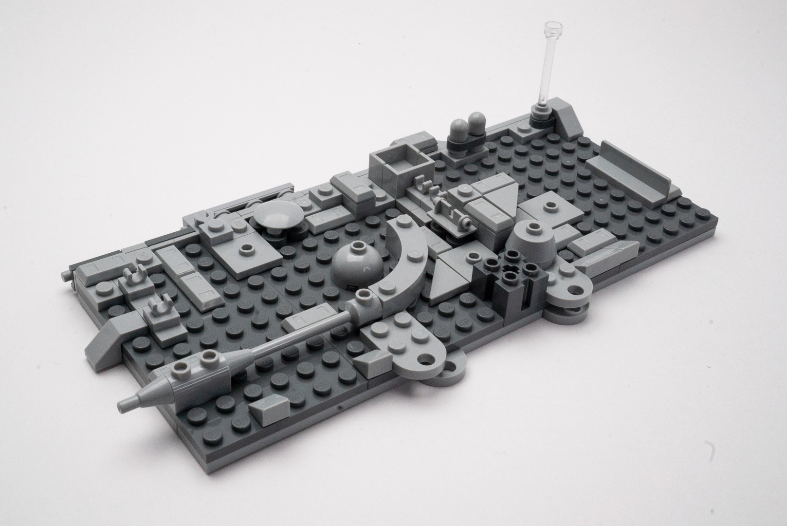 袋4部分完成。ここまででも、十分壁に見えるほどのディテールが作り込まれている