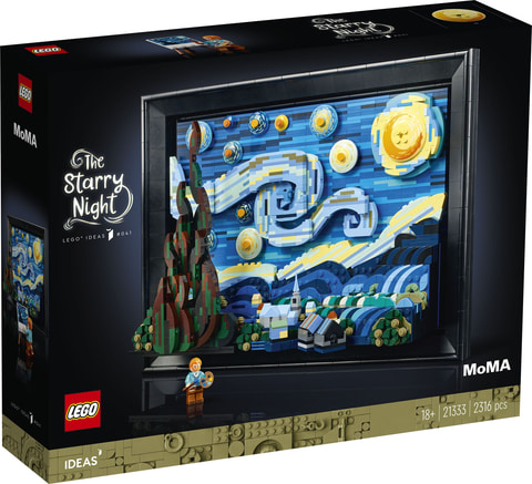 特特価格❗️ゴッホ風背景シリーズ　手作り額付き作品「こんにちは、君のニャンコ」 Amazon.co.jp: ゴッホペイント絵画建物セット、星月夜ミニレンガ