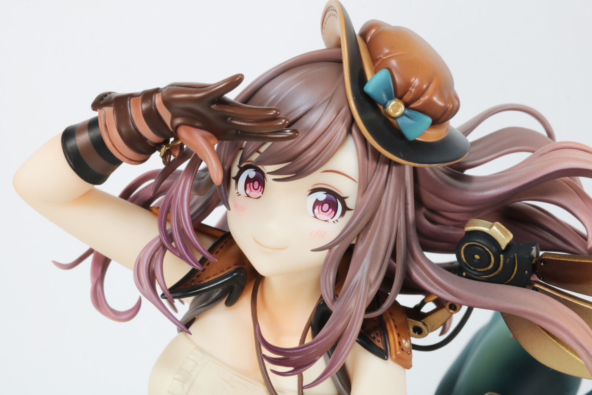 柔らかい笑顔が魅力的。少し上からのアングルがベスト