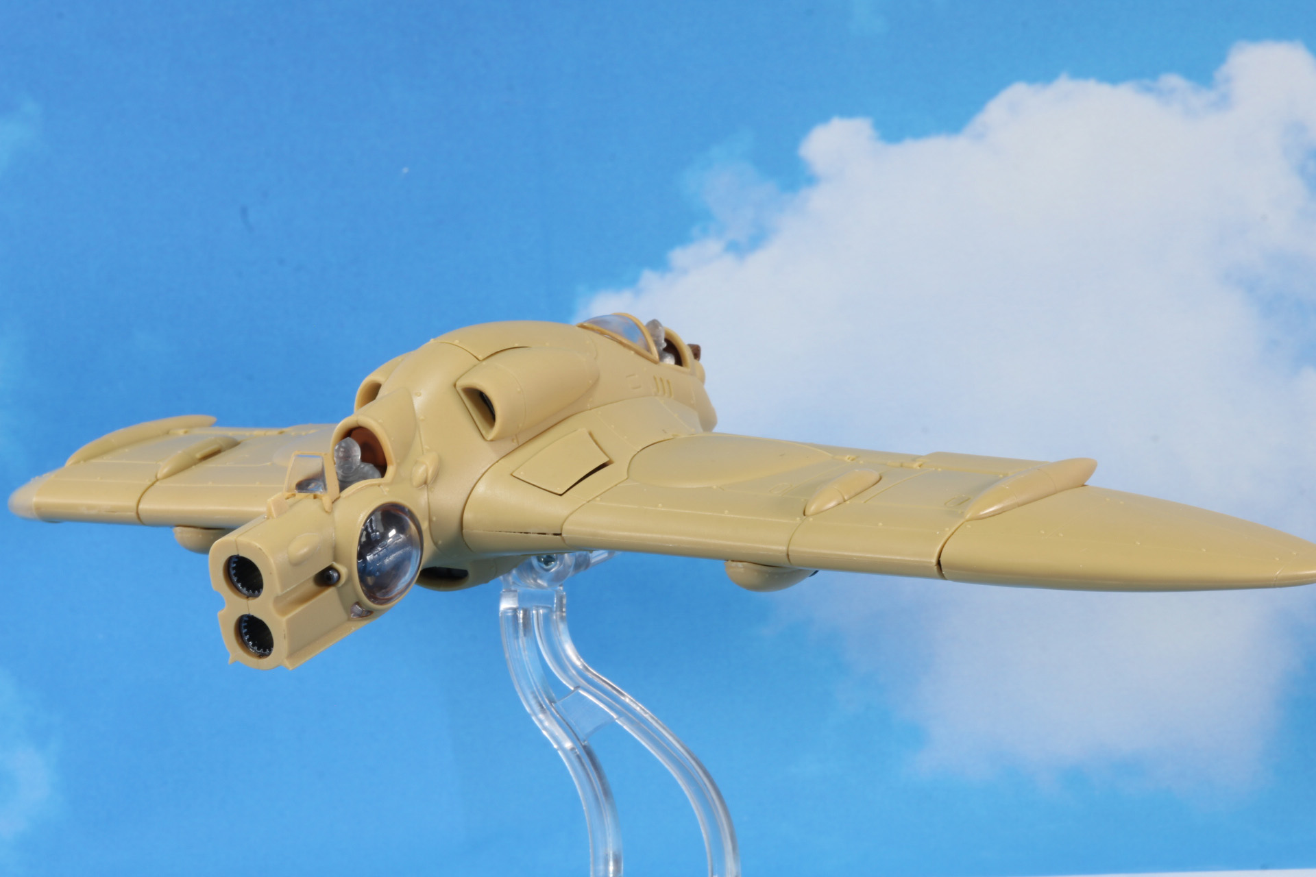 地上へ向けて緩やかに降下