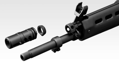 陸自第1空挺団採用の「89式5.56mm小銃〈折曲銃床型〉」再現ガスブロ