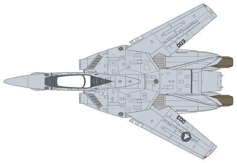 機体本来の造形を楽しめる“ロービジ機”を再現！ 「VF-1A