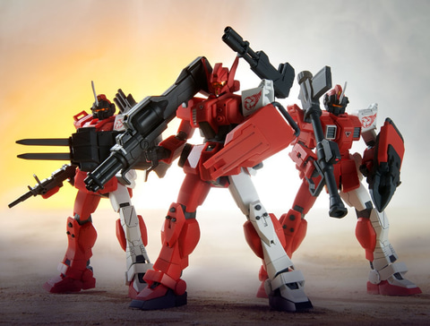 豊富な武装付属で立体化！ ガンプラ「HG 赤い三巨星チームセット
