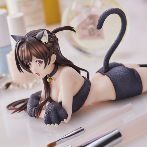 彼女、お借りします」、水原千鶴がモコモコ猫コス姿で立体化！ 予約