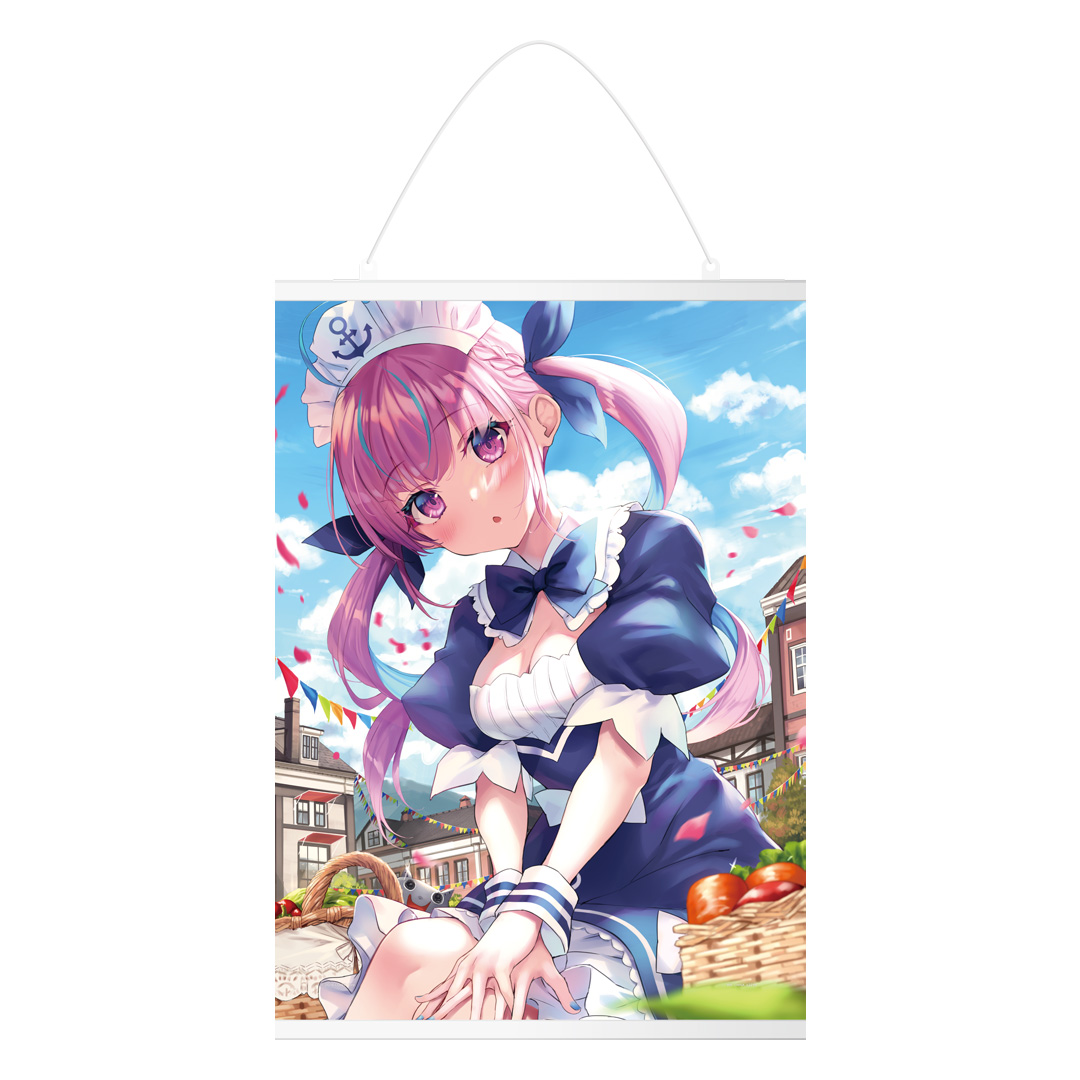 湊あくあ賞 湊あくあキャンバス地タペストリー サイズ：A2