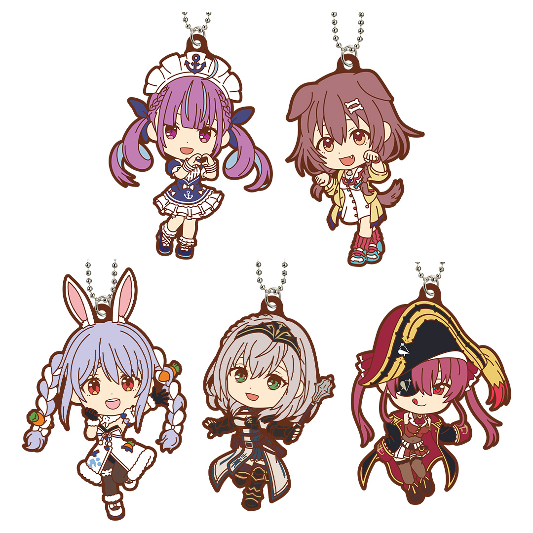 きゅんキャラ賞 ラバーチャーム 全5種（選べる） サイズ：約6.5cm