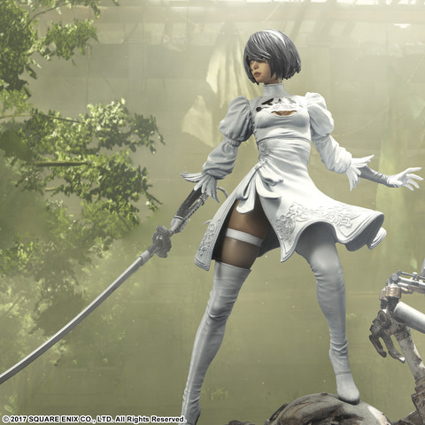 鋭い視線を向ける2P！ 「ニーア オートマタ 1/4スケール 2P」が12月に