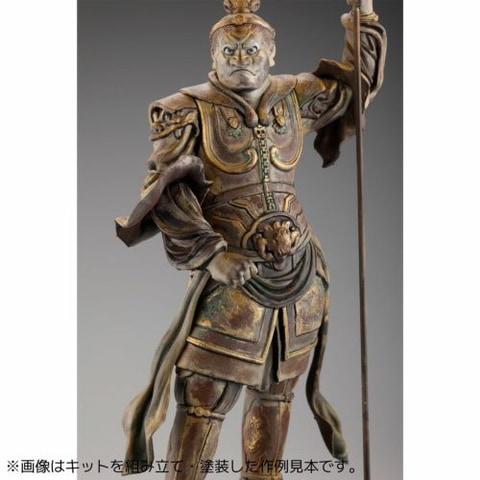 力強い立ち姿を再現。海洋堂、四天王像の持国天をプラモデル化 - HOBBY
