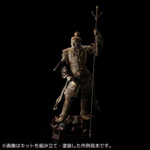 力強い立ち姿を再現。海洋堂、四天王像の持国天をプラモデル化 - HOBBY