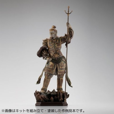 力強い立ち姿を再現。海洋堂、四天王像の持国天をプラモデル化 - HOBBY