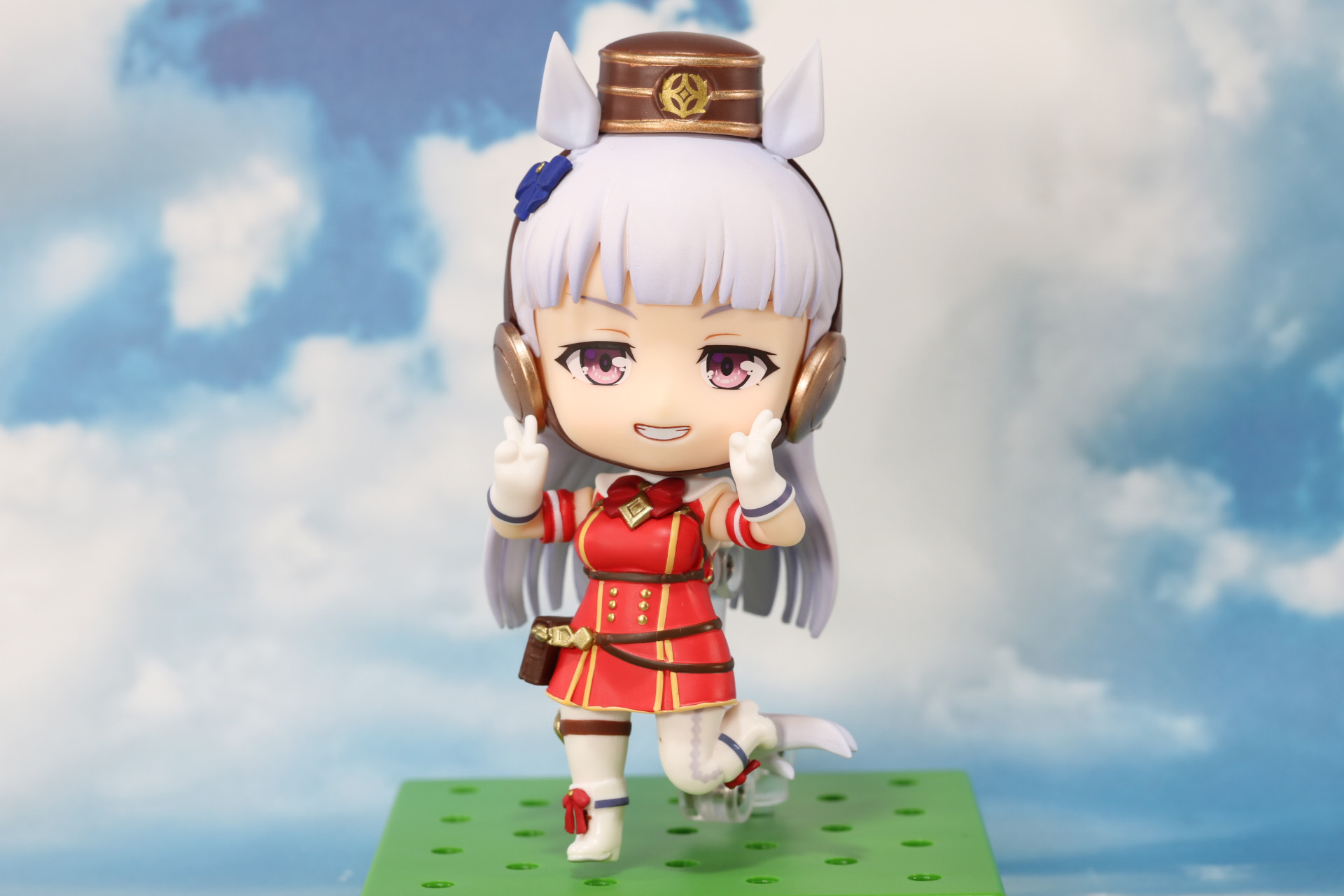 ご機嫌にピースサイン