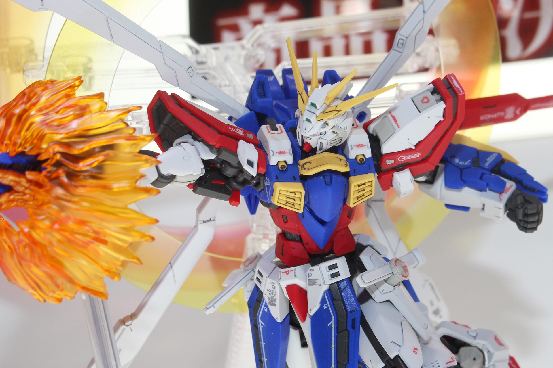 独自のディテールが施されたRGゴッドガンダム