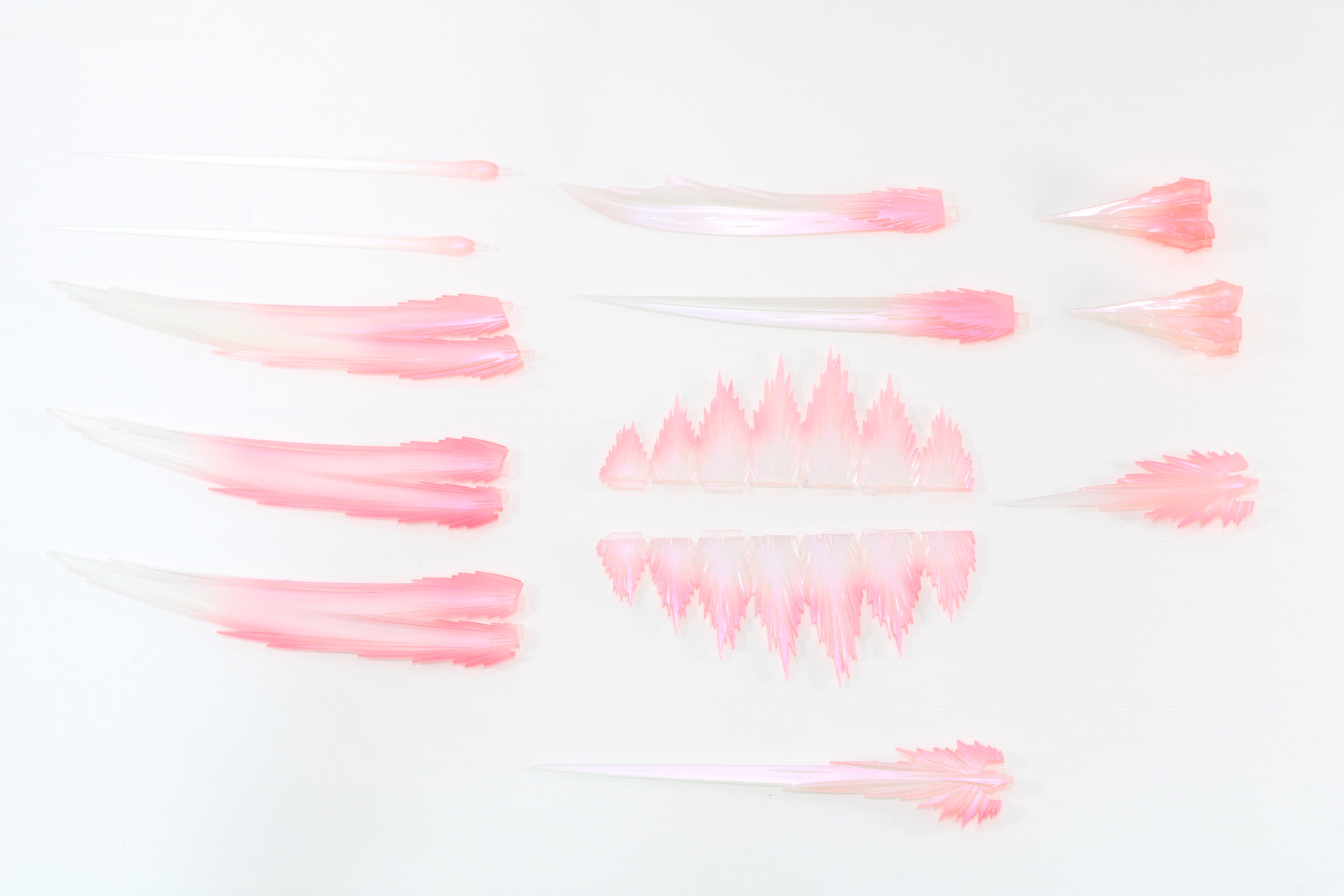 各ビーム刃のエフェクトパーツ