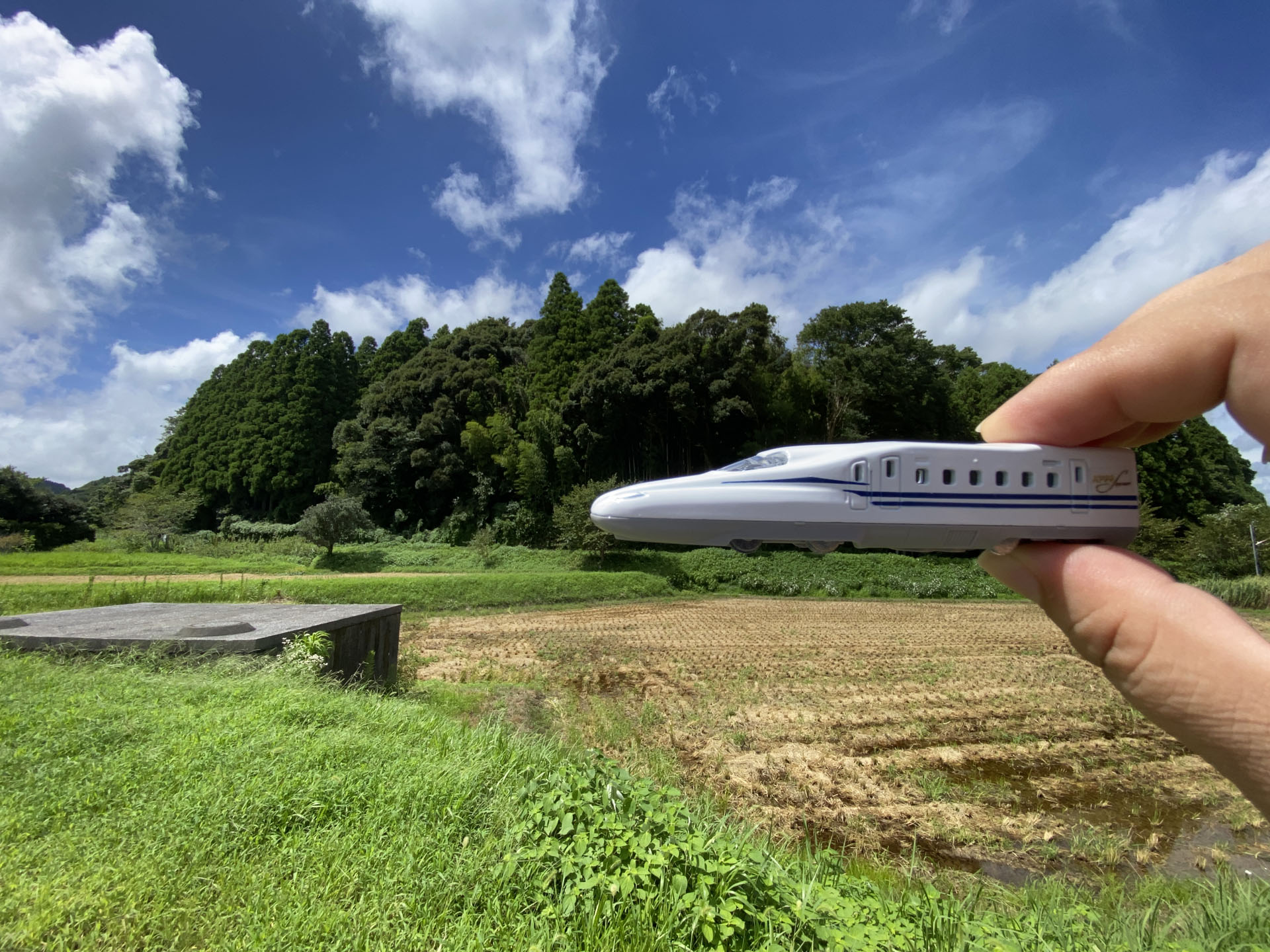 大多喜-上総中野間は深い谷もあり、山岳地帯風の風景になる