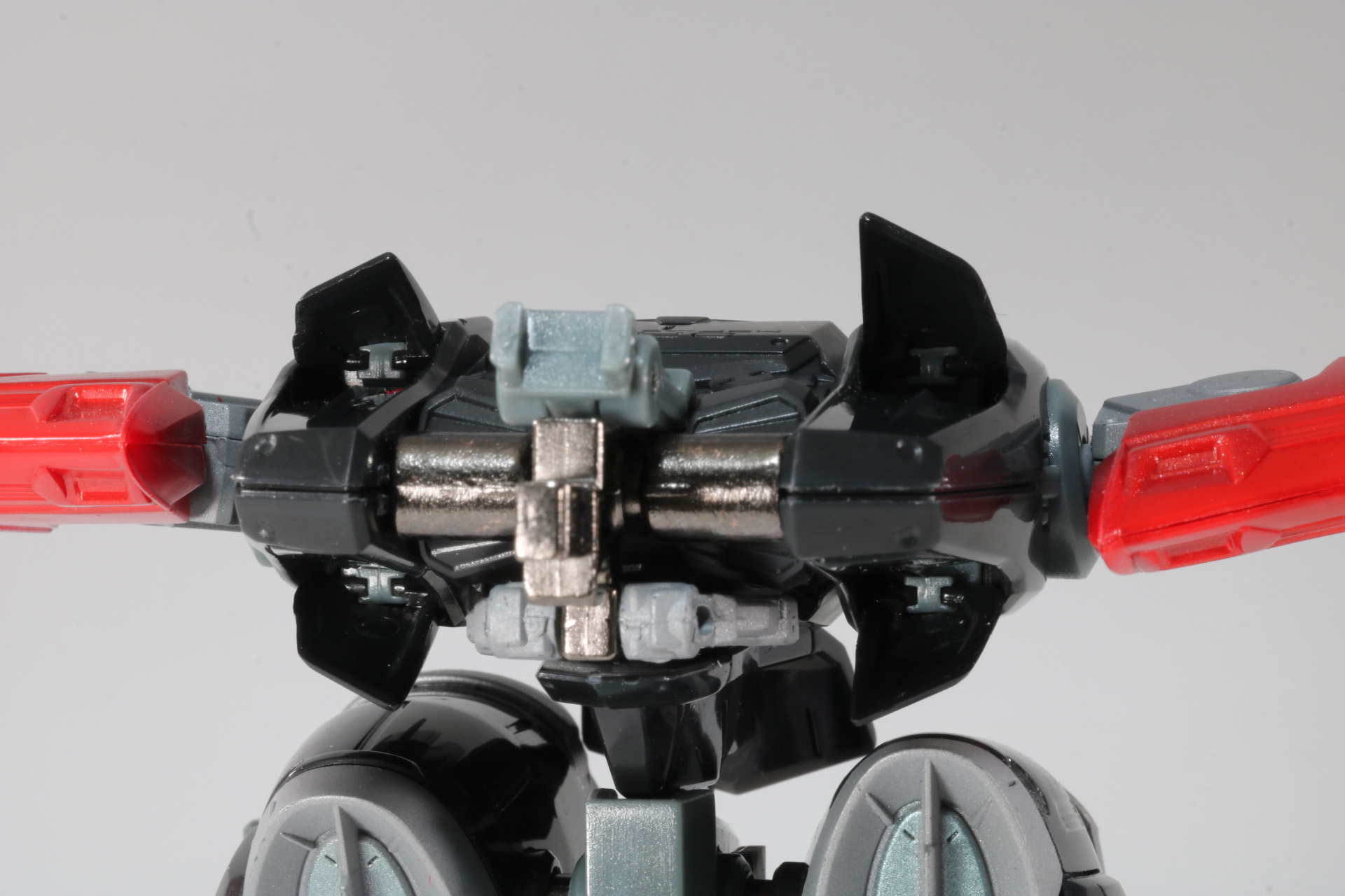 前面のフィン開閉（上部ユニットパーツを取り外して撮影しています）