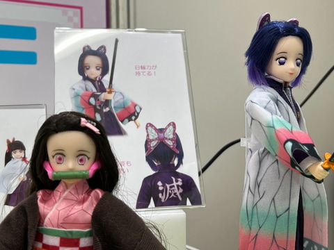 鬼滅の刃 鬼滅のスタイル ドール 4体セット　未開封 おもちゃ見本市】「鬼滅の刃」より胡蝶しのぶや竈門禰豆子が登場
