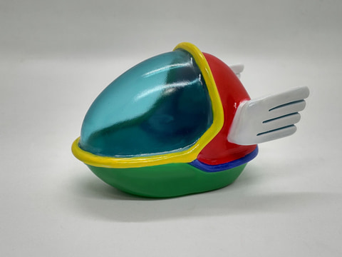 ファンタジーゾーン」の主人公「オパオパ」のソフビフィギュアがトライ