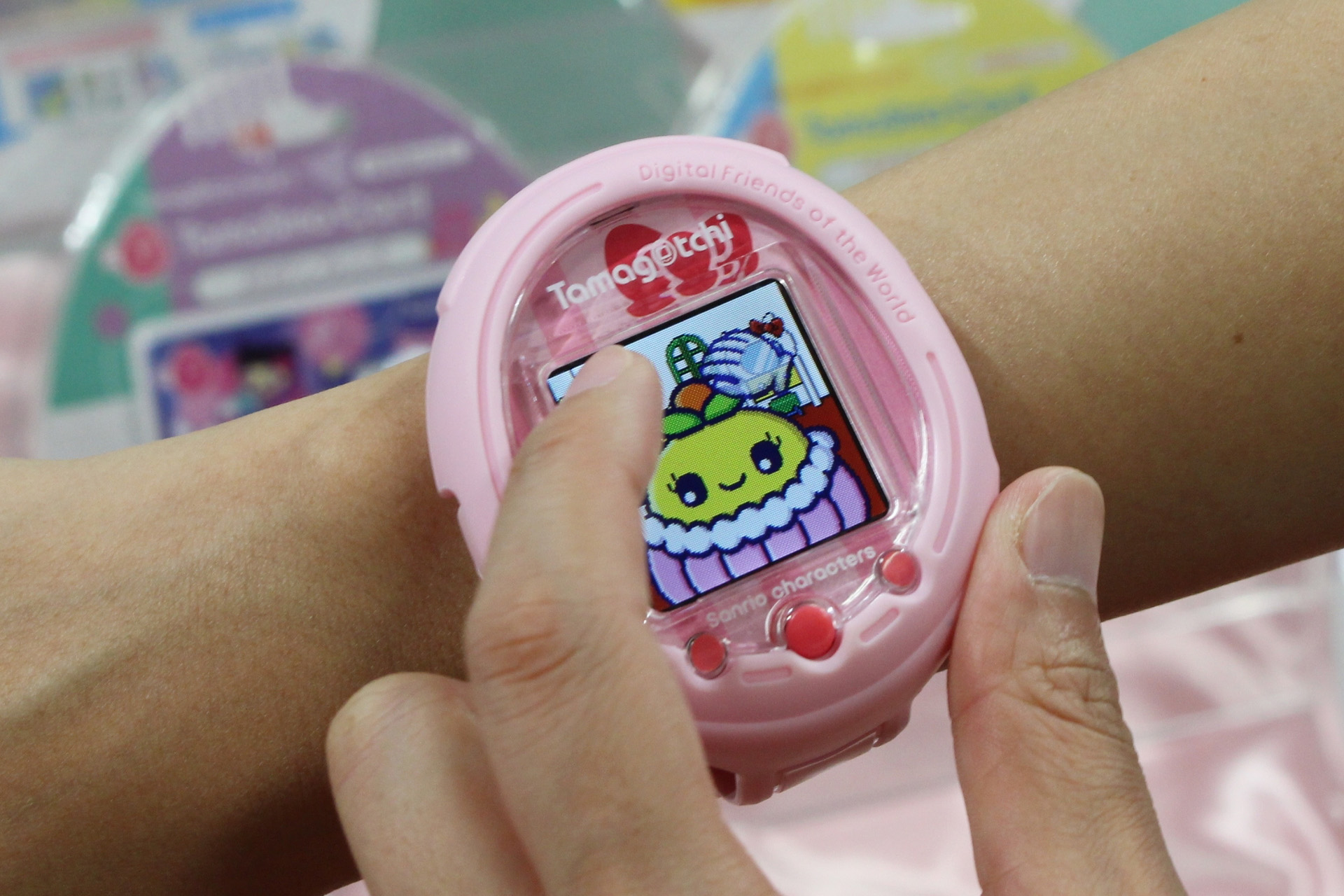 タッチ操作で選択やお世話も行なえる