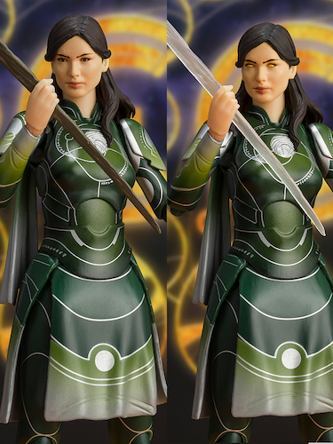 2種類のエフェクトパーツで木片をクリスタルに変換したシーンの前後を再現できる