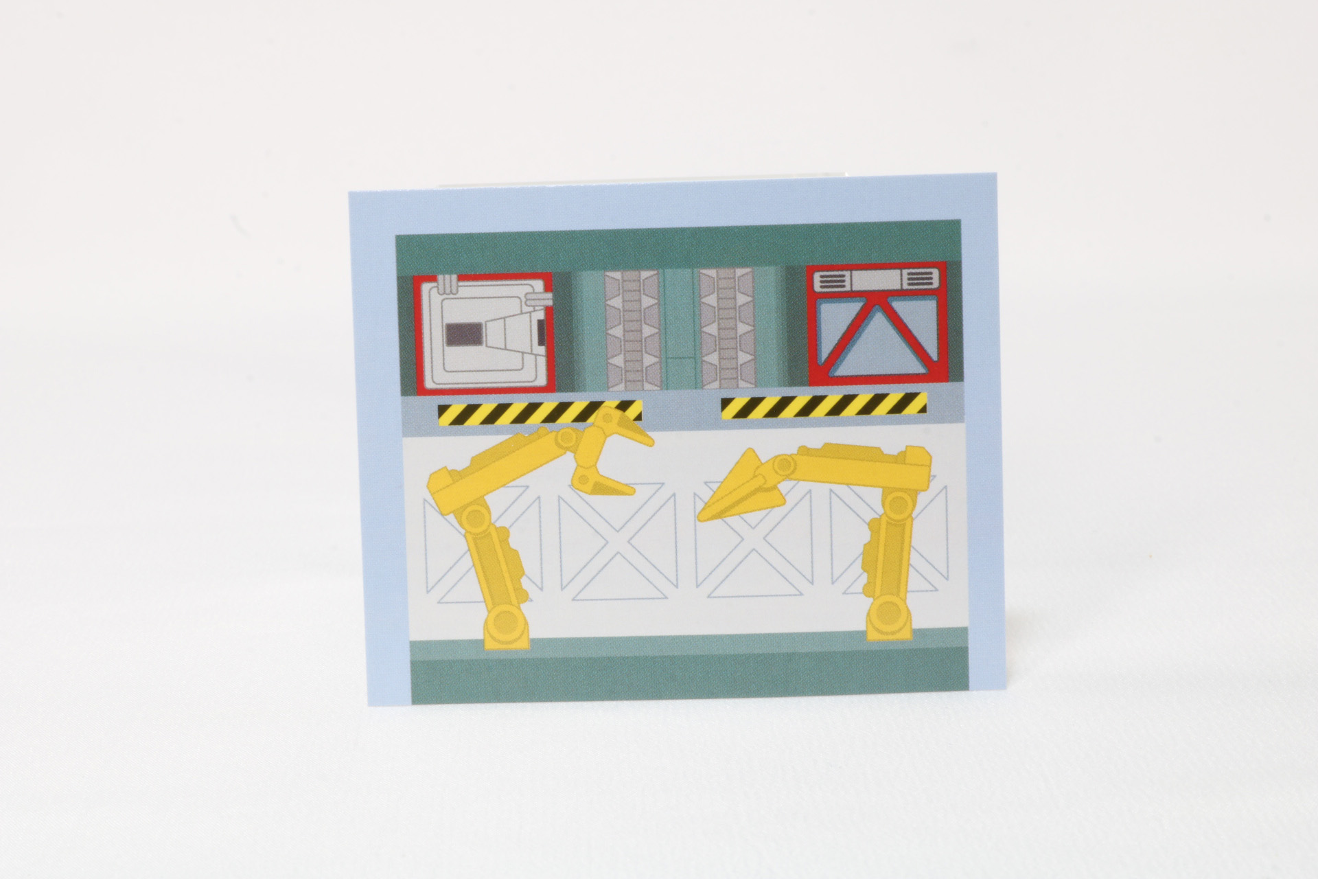 車両工場に差すカード。内側には整備ようのアームが描かれている