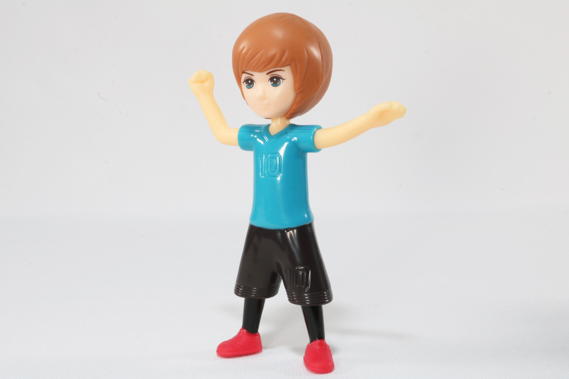 通常はサッカープレーヤー姿