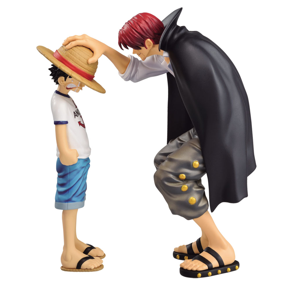 ルフィ 約12cm、シャンクス 約13cm