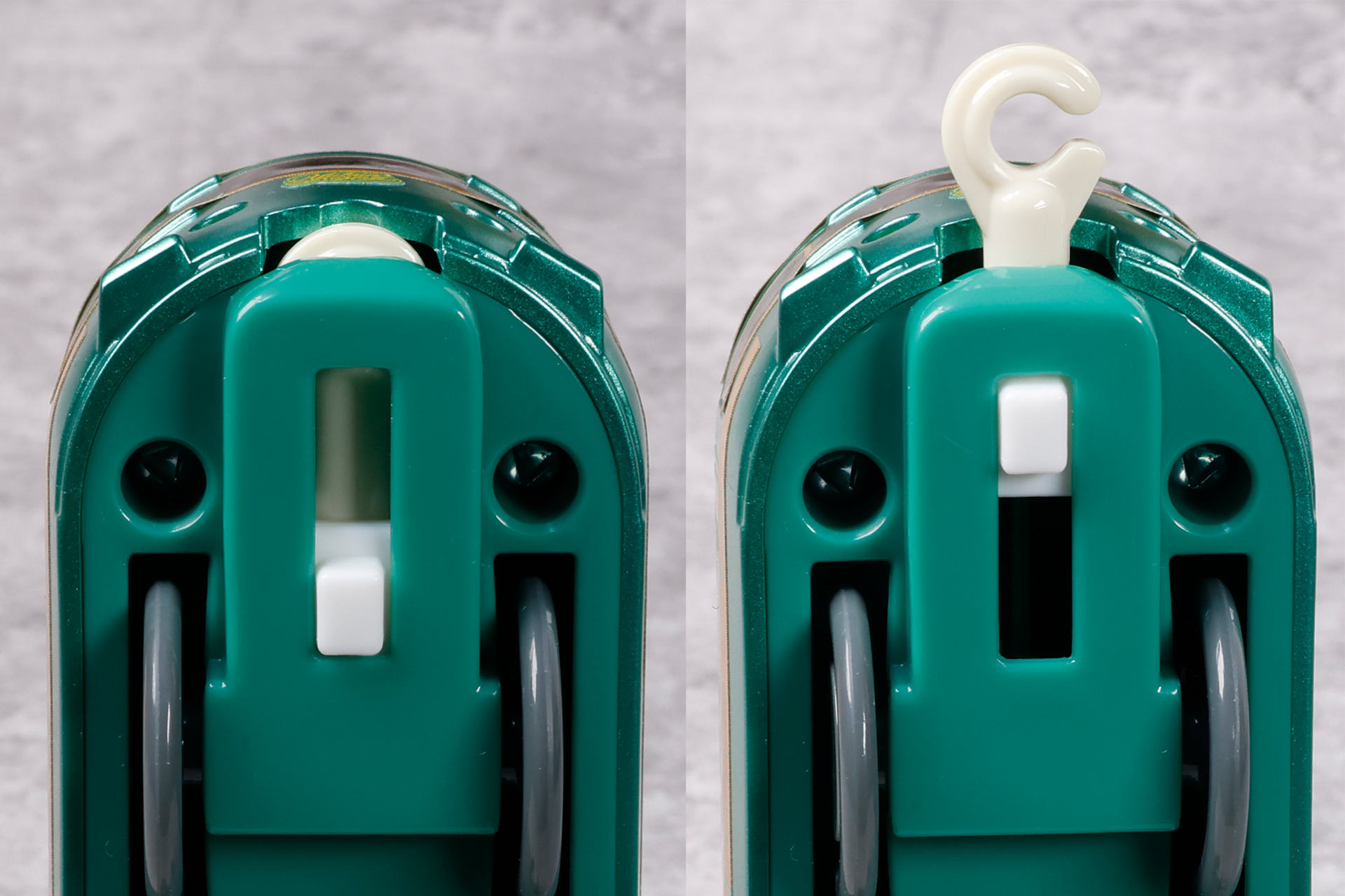 連結部分は収納可能になっている