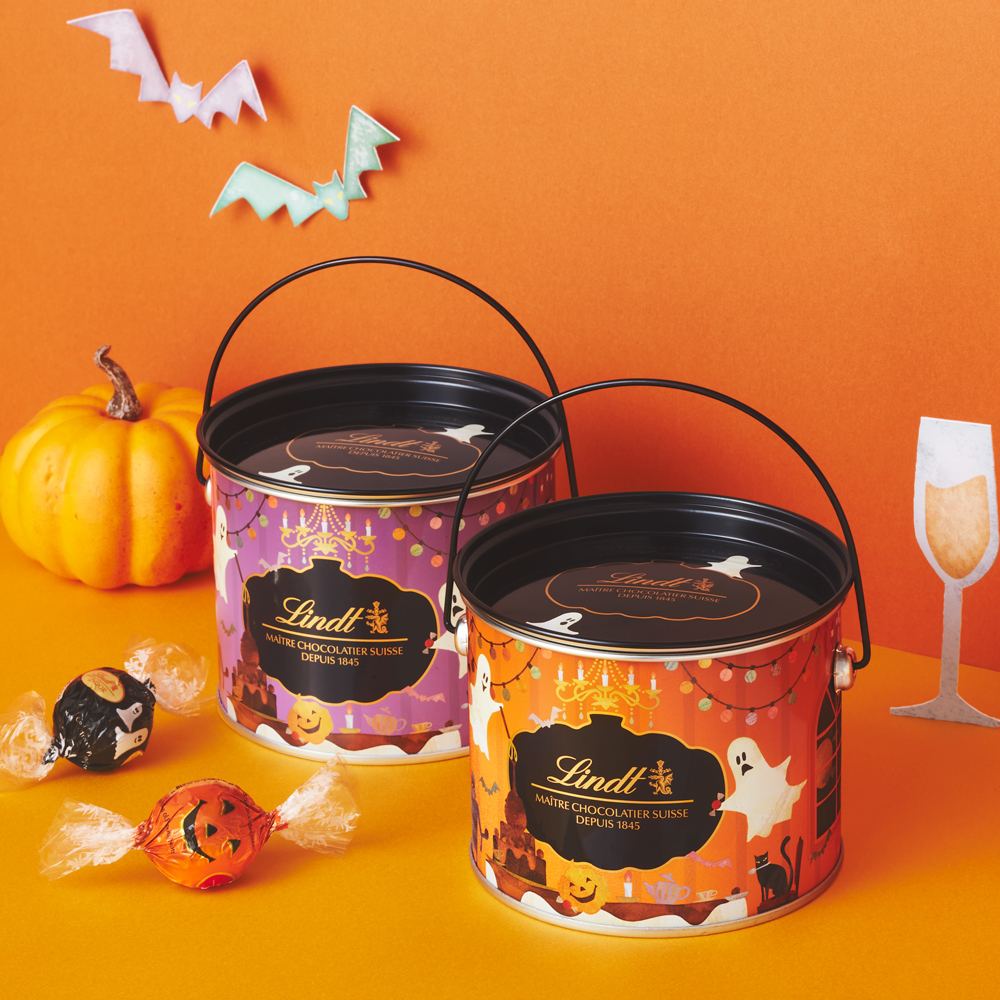 「Lindt チョコレート バケツ缶 12個入り」