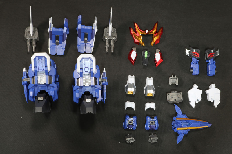 ドラゴンジェットも各パーツに分離させる（一部使用しないパーツあり）