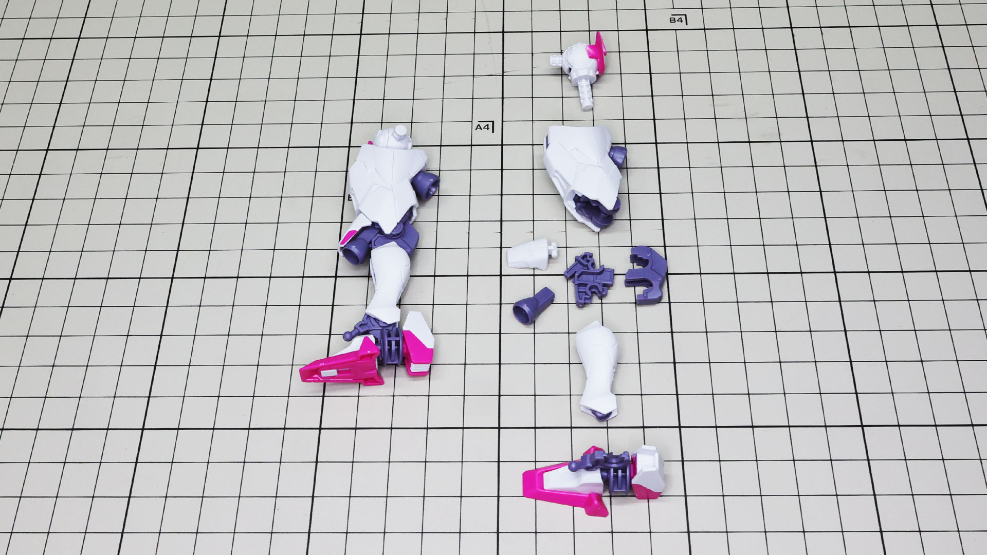 要素をすべて集めて膝関節にはめ込みます