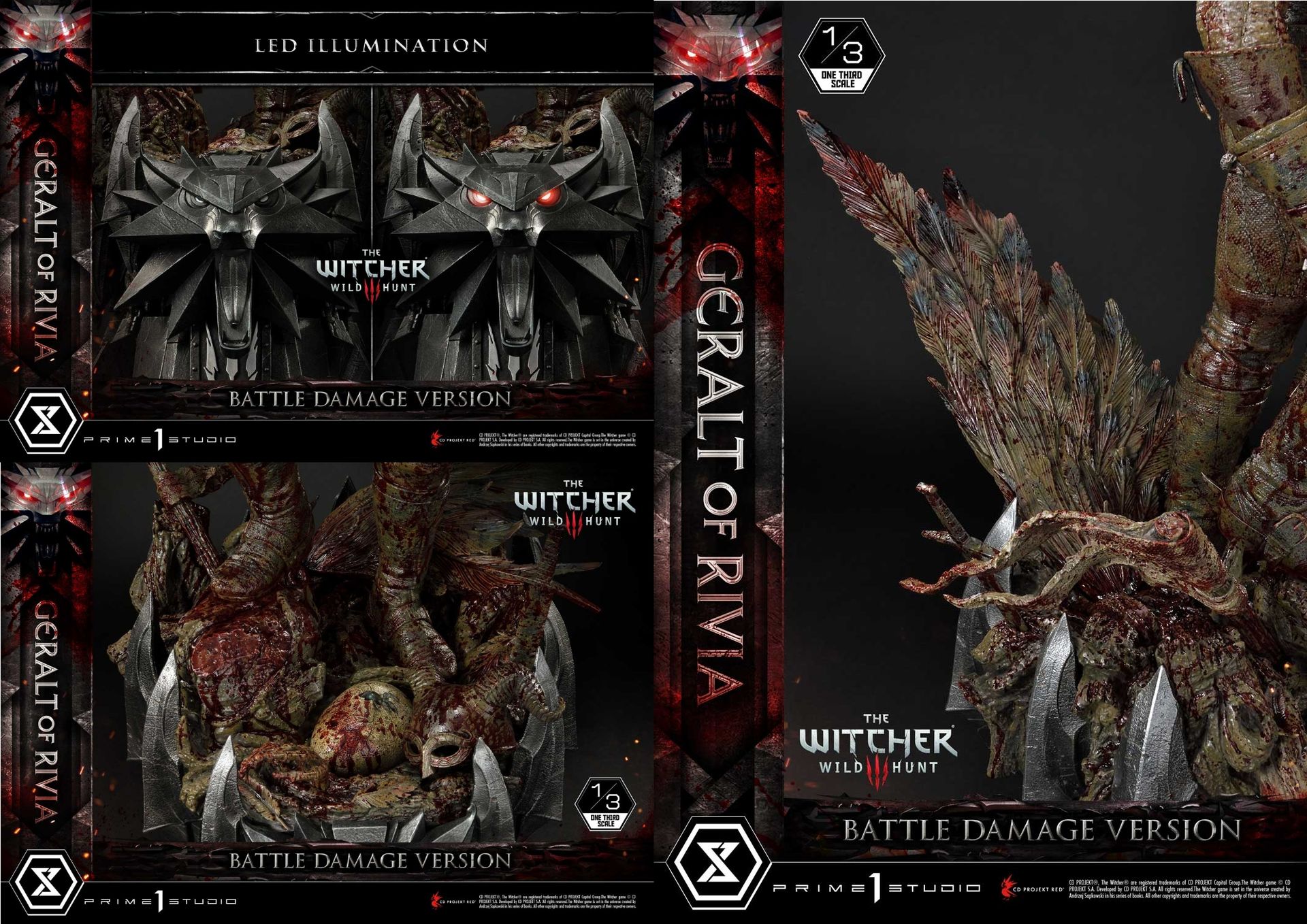 狼流派のメダル型エンブレムをイメージした専用ベース