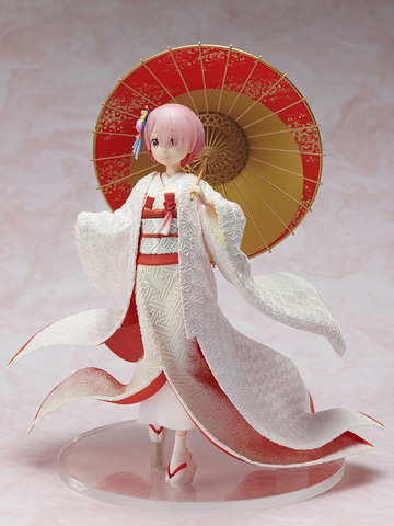 リゼロ」からレムとラムの白無垢姿のフィギュアが完全受注生産で
