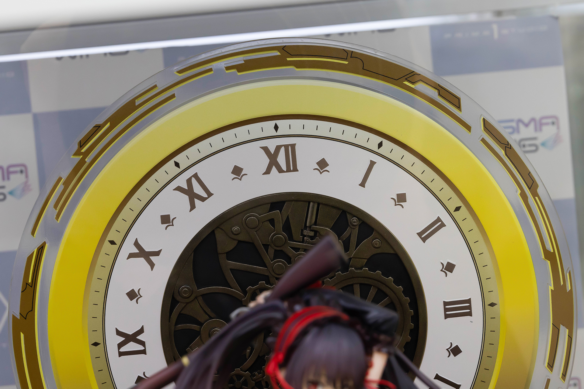 時崎狂三の能力である刻々帝（ザフキエル）は、クリアパーツとプリントを駆使して再現されている。