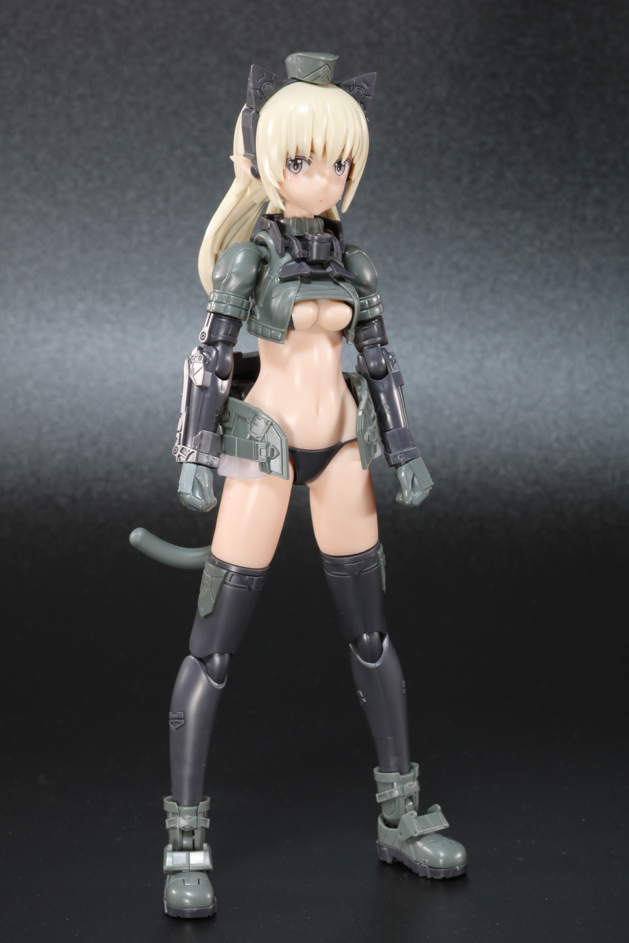 付属の展示ベースなしでも立たせることができる