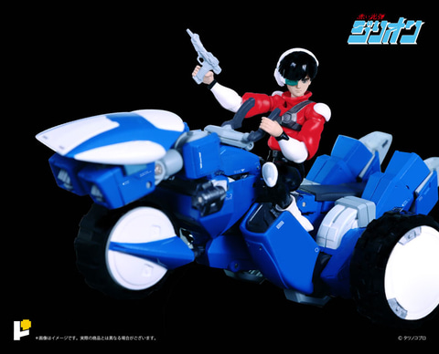 アニメ「赤い光弾ジリオン」のトライチャージャーのフィギュアがついに