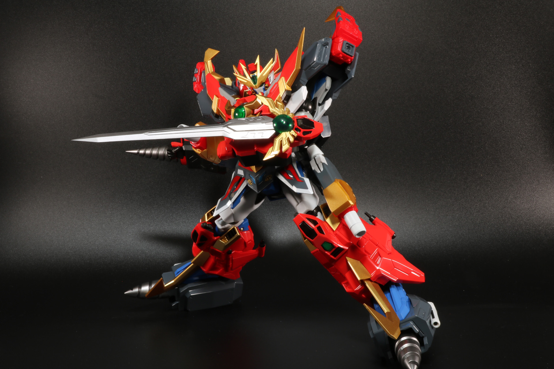 大きく足を開いた状態でもポージングが可能