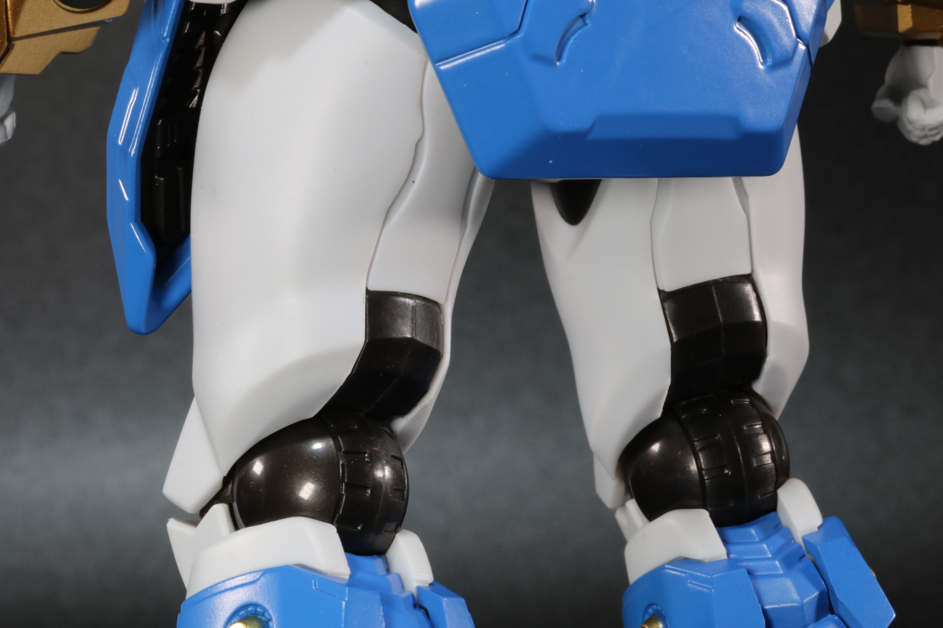 太ももは滑らかなラインを描き、筋肉質な造形となっている