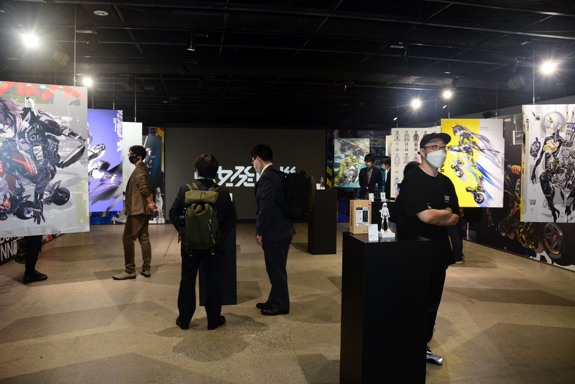 会場ではAF_KURO氏のイラストを配置、来場者にまず世界観を提示する