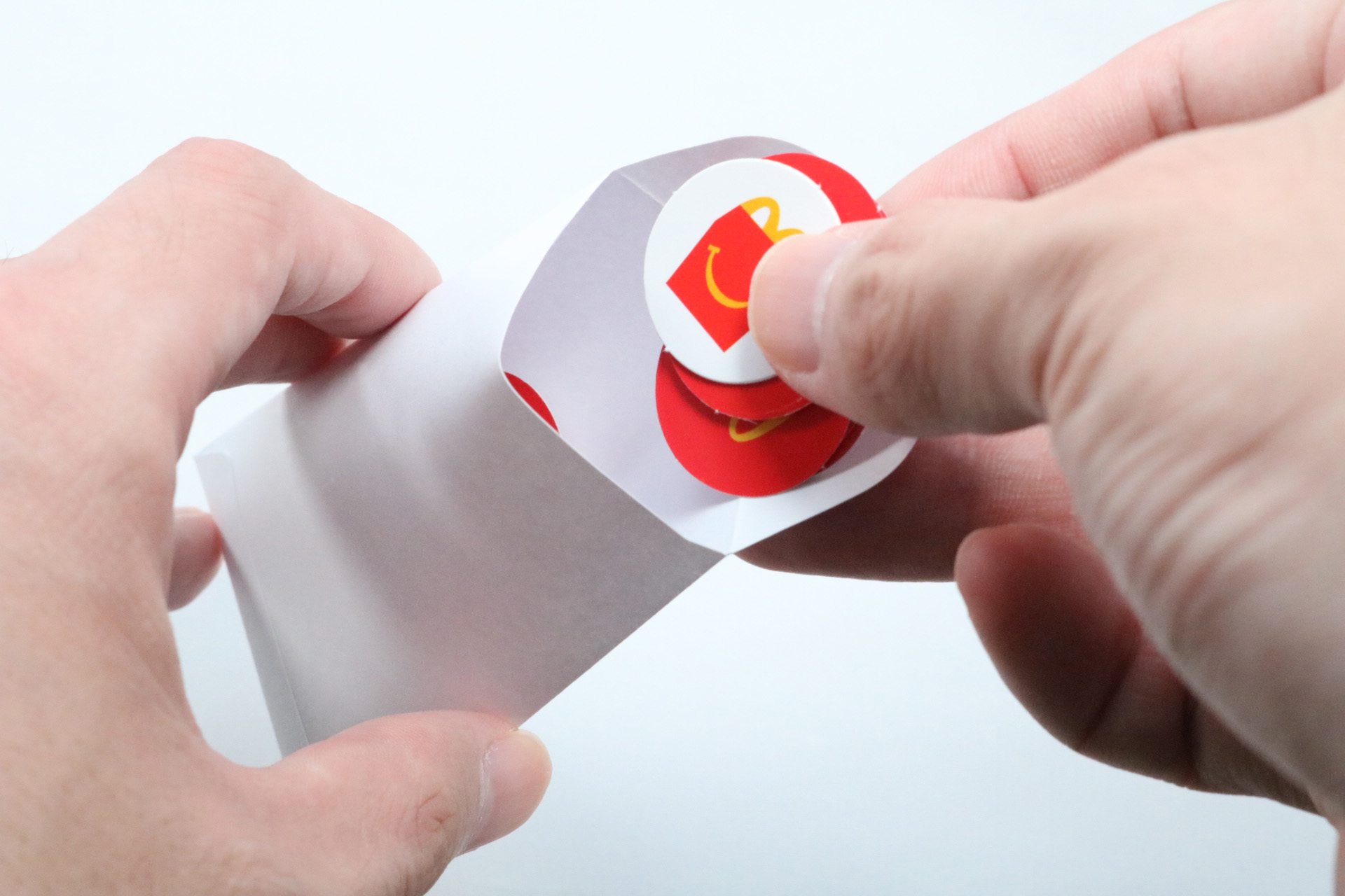 遊び終わったらピースを紙袋に収納