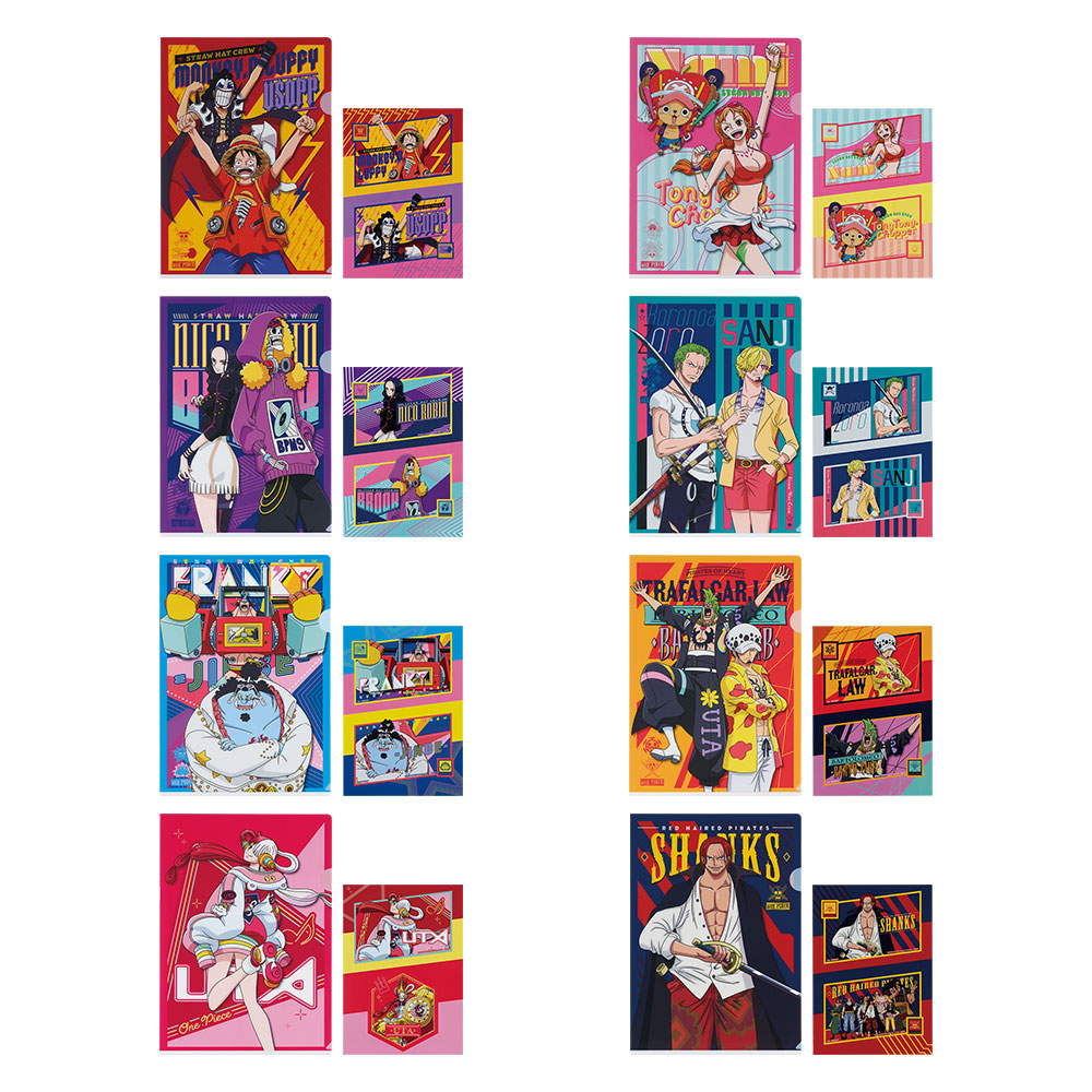 H賞：クリアファイル＆ステッカーセット　全8種