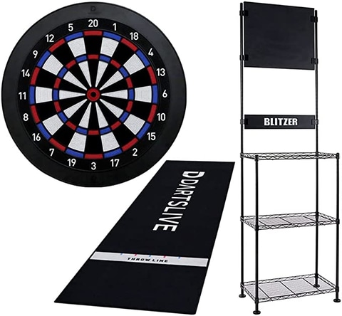 【タイムセール中！】ダーツボード カスタムセット Amazonタイムセール祭り」、DARTSLIVEのダーツマットやスタンド