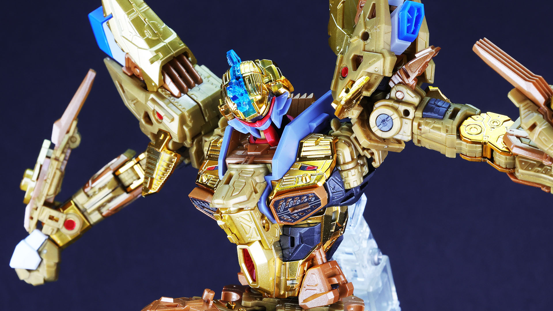 細かい青いノズルの中にもディテールがあります