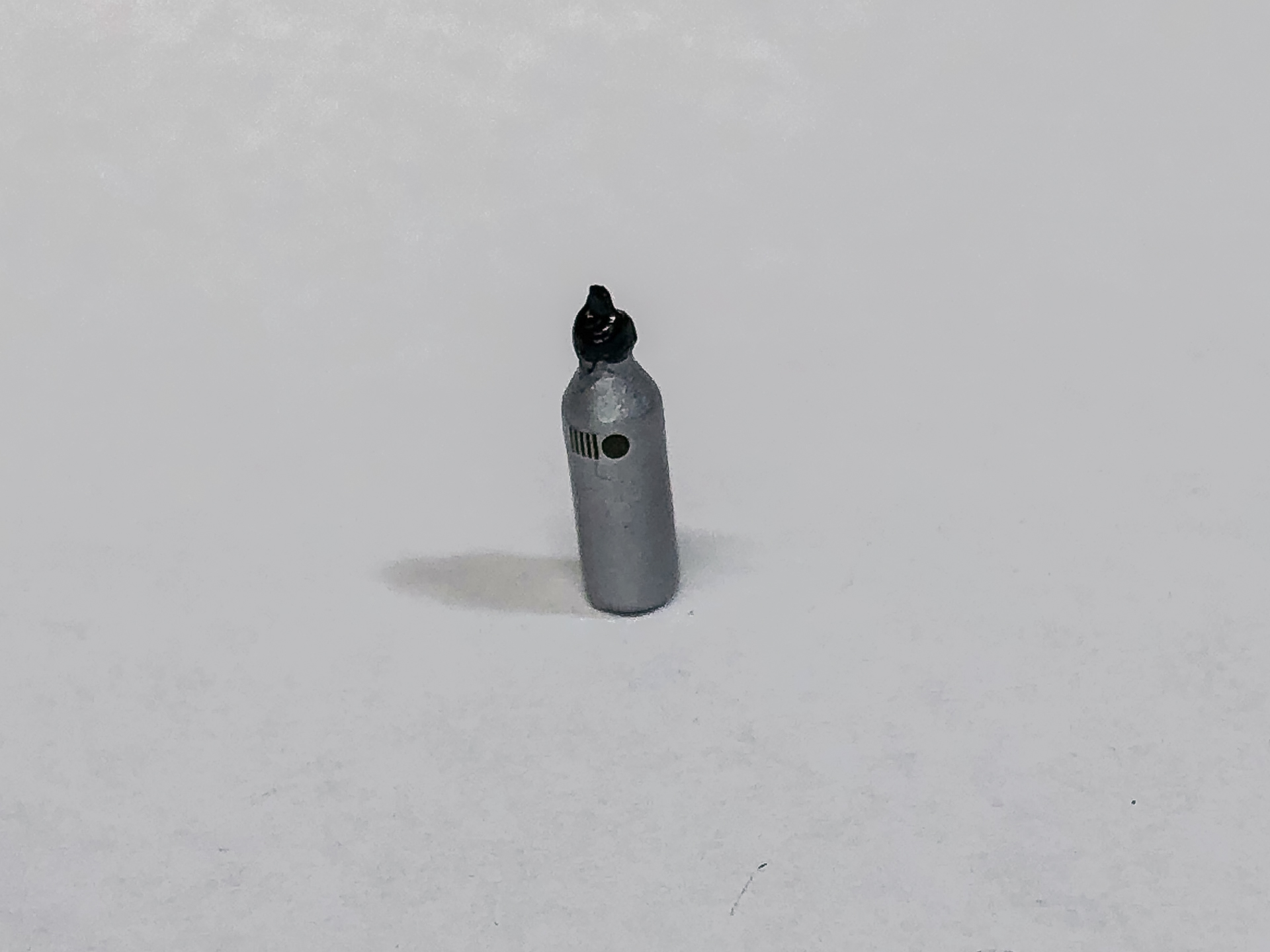 ステンレスボトルのマークはデカールによる再現です。