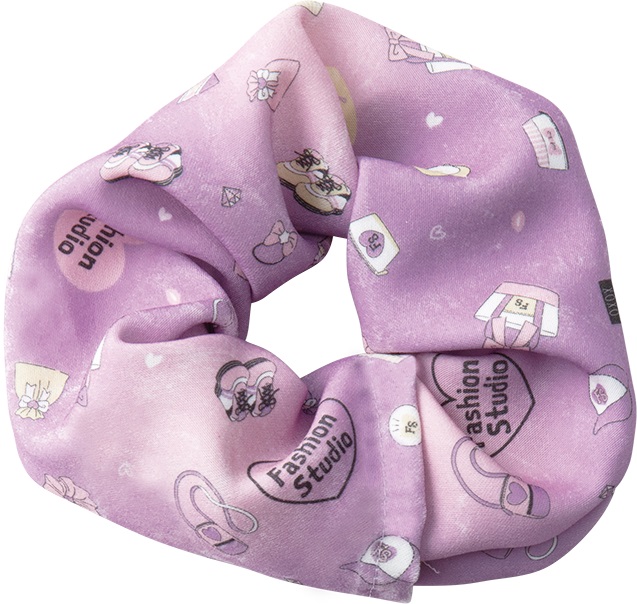 作例(上:シュシュ、下:ティッシュケース)