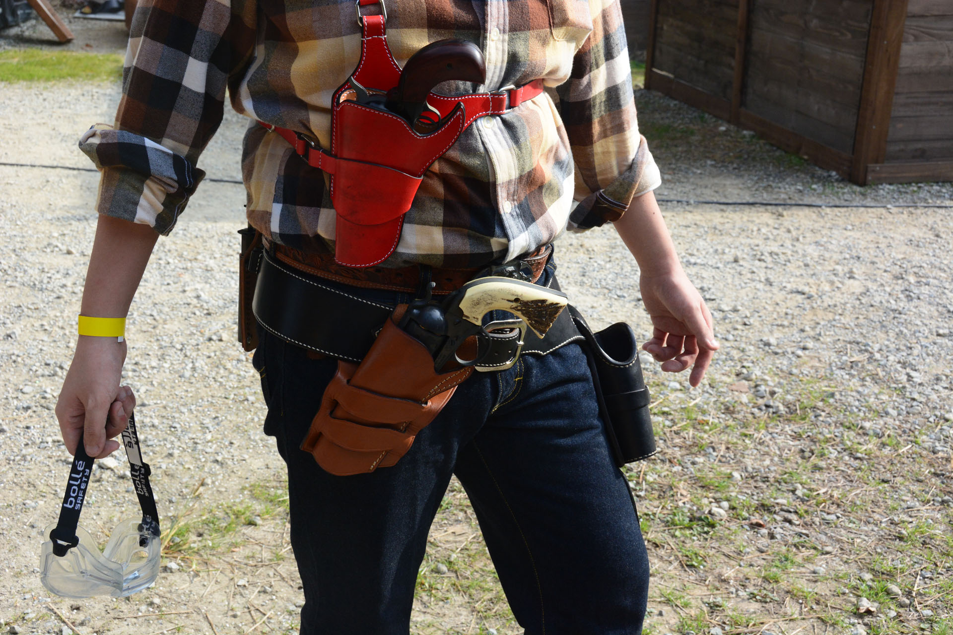 鹿の角のグリップがカッコイイ