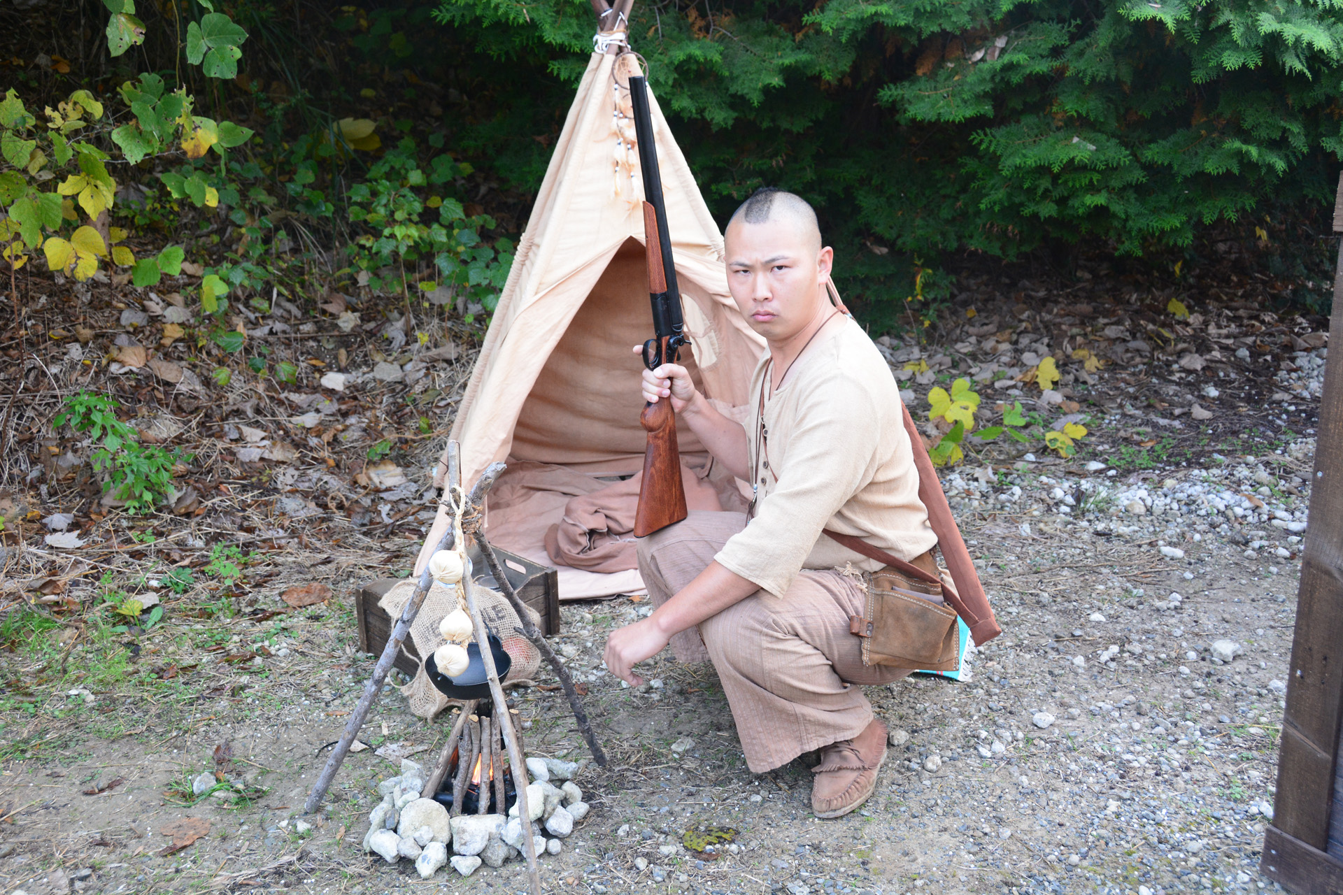 こだわりのテントも用意