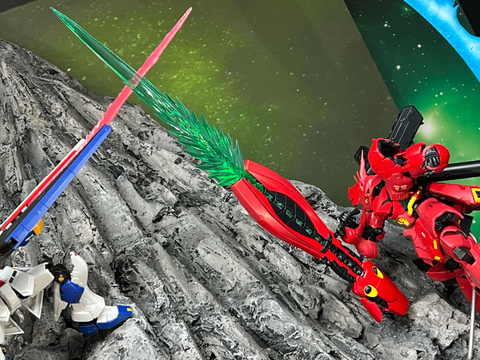 魂ネイション】福岡νガンダムとサザビー用の各オプションパーツセット