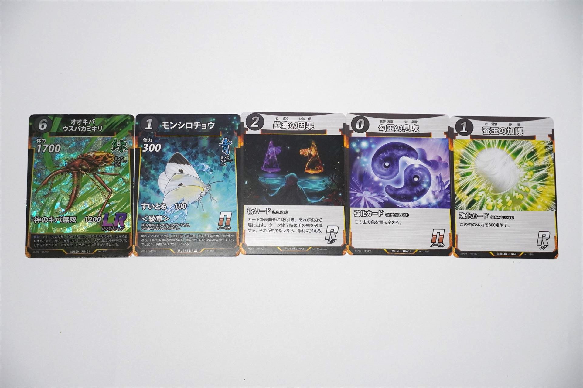 1パック目を開けてみた。いきなりLRの「オオキバウスバカミキリ」が出たと喜んでいたのだが……